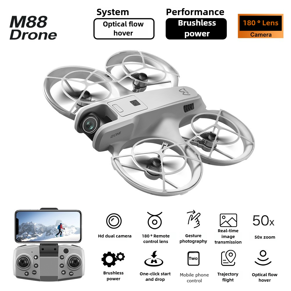 Drone Kit With Camera - Brushless Drone New M88 Aerial Photography