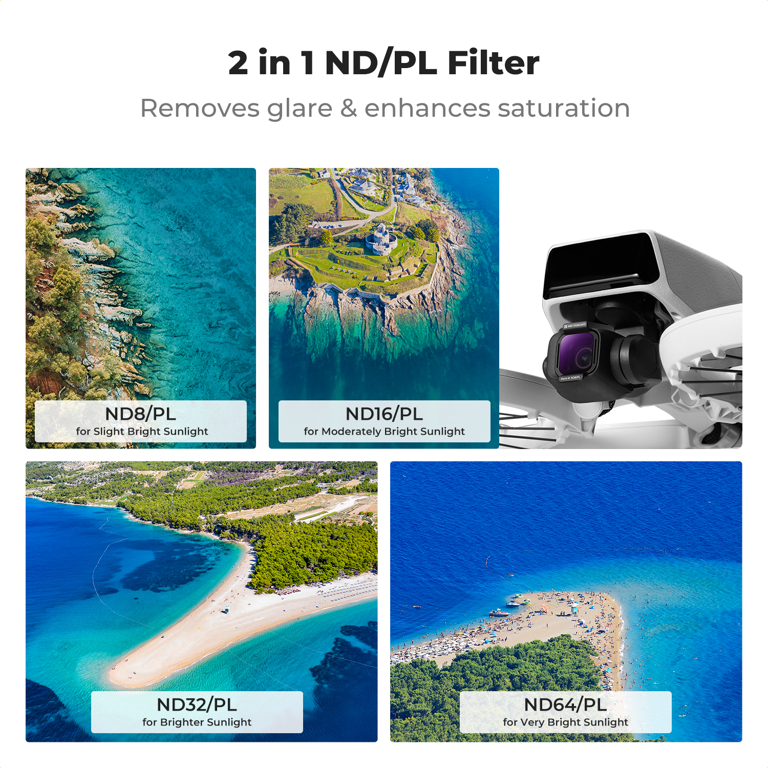 K&F Concept ND/PL Filter Set f - Drone Kit With Camera review and price