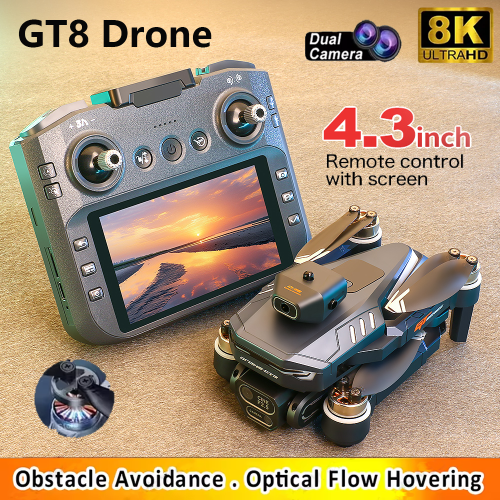 GT8 Mini FPV Drone 8K HD Dual  - Drone Kit Tricopter review and price