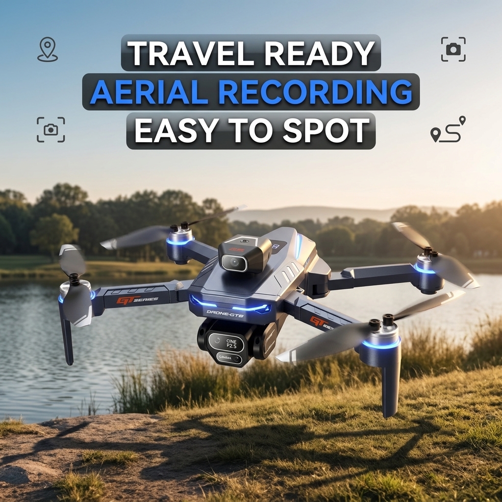 GT8 Mini FPV Drone 8K HD Dual  - Drone Kit Tricopter review and price