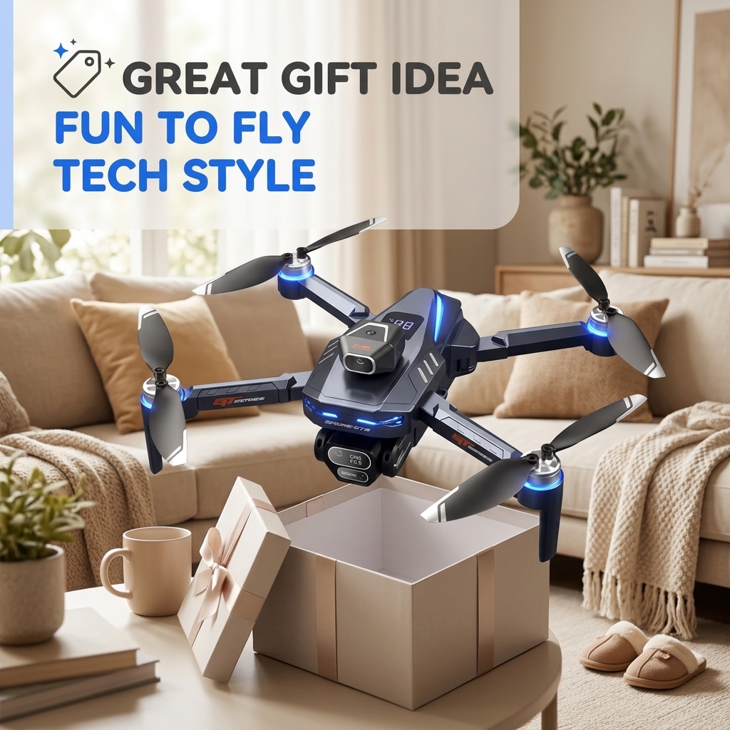 GT8 Mini FPV Drone 8K HD Dual  - Drone Kit Tricopter review and price