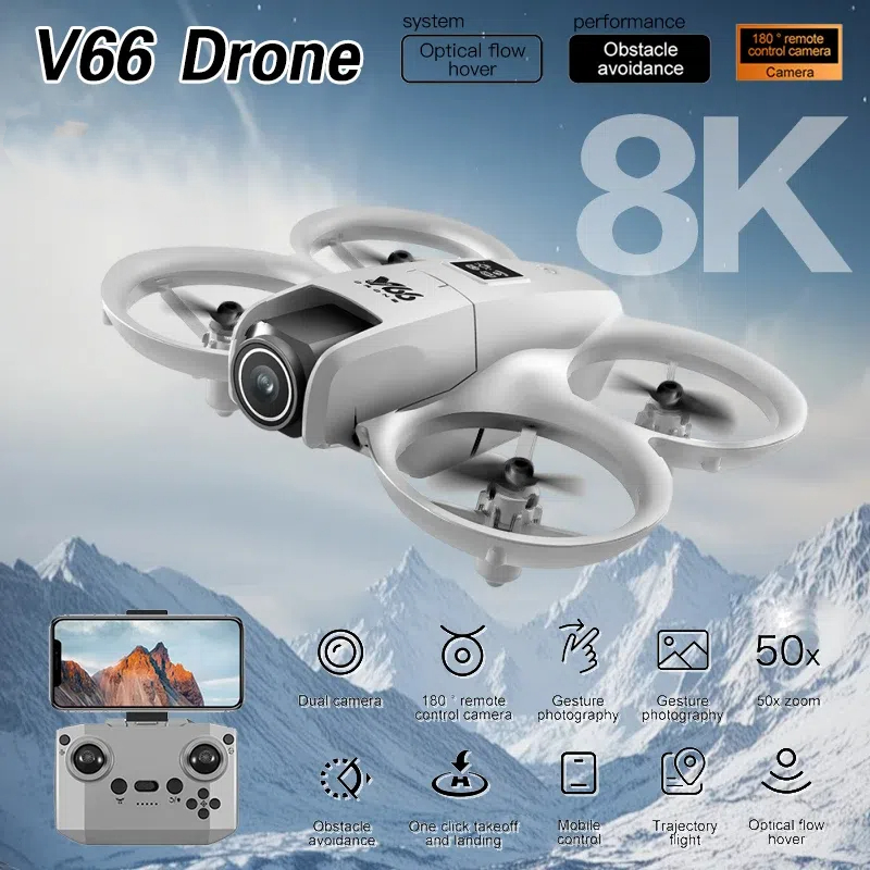 V66 Mini Drone 4K Profession H - Drone Kit Tricopter review and price
