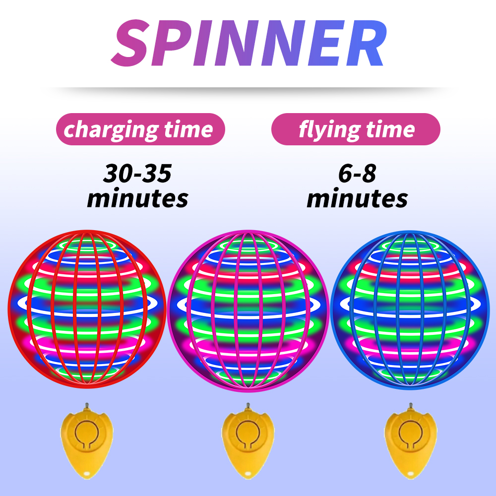 Flying Spinner Ball LED Light  - Drone Kit Tricopter review and price